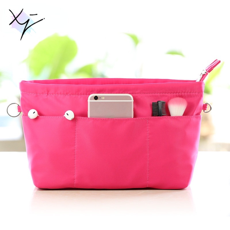Nylon Insert Bag Fits For Universal bag Liner Bag large capacity Organizer Cosmetic Bag Nylon ladies Makeup Bag women Support Large capacity Handbag lining
