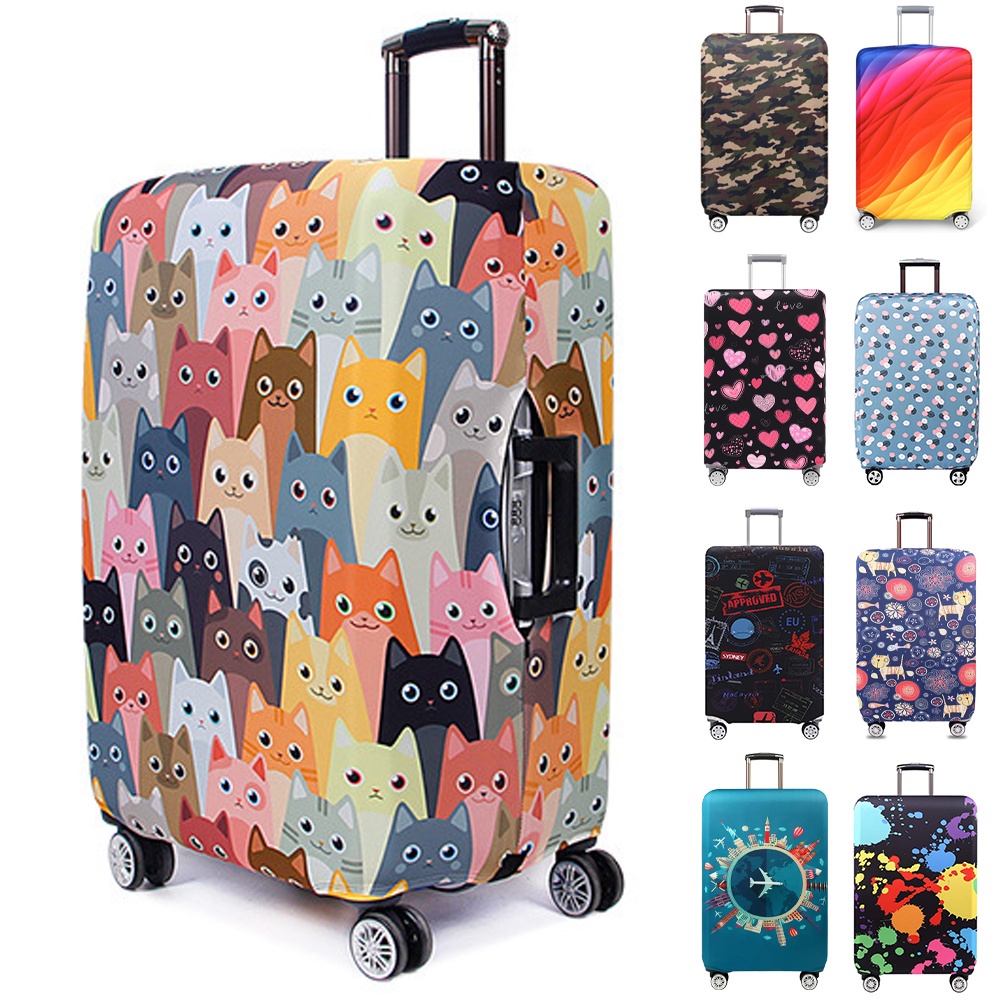 Luggage Cover for 18-32 Inch Travel Suitcase Protective Cover Thick Elastic Luggage Suitcase Anti Scratch Dust Proof