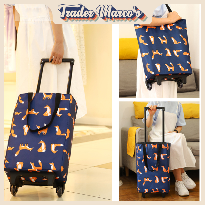 [SG Seller] trolley bag/trolley bag with wheels/shopping bag/market trolley/shopping bag foldable/shopping trolley