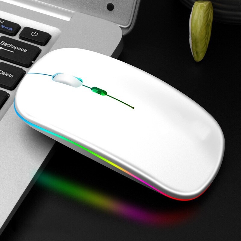 Wireless mouse rechargeable, Bluetooth compatible, connect and use a variety of devices, computer mouse